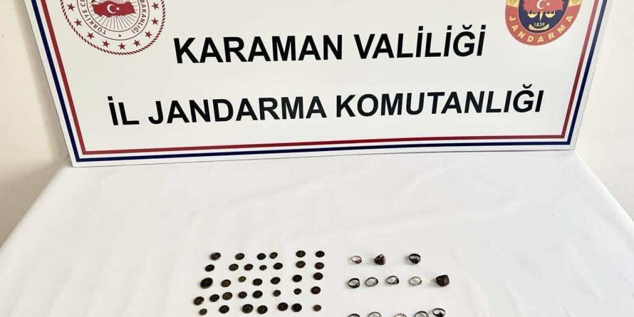 Karaman'da tarihi eser ve uyuşturucu operasyonu