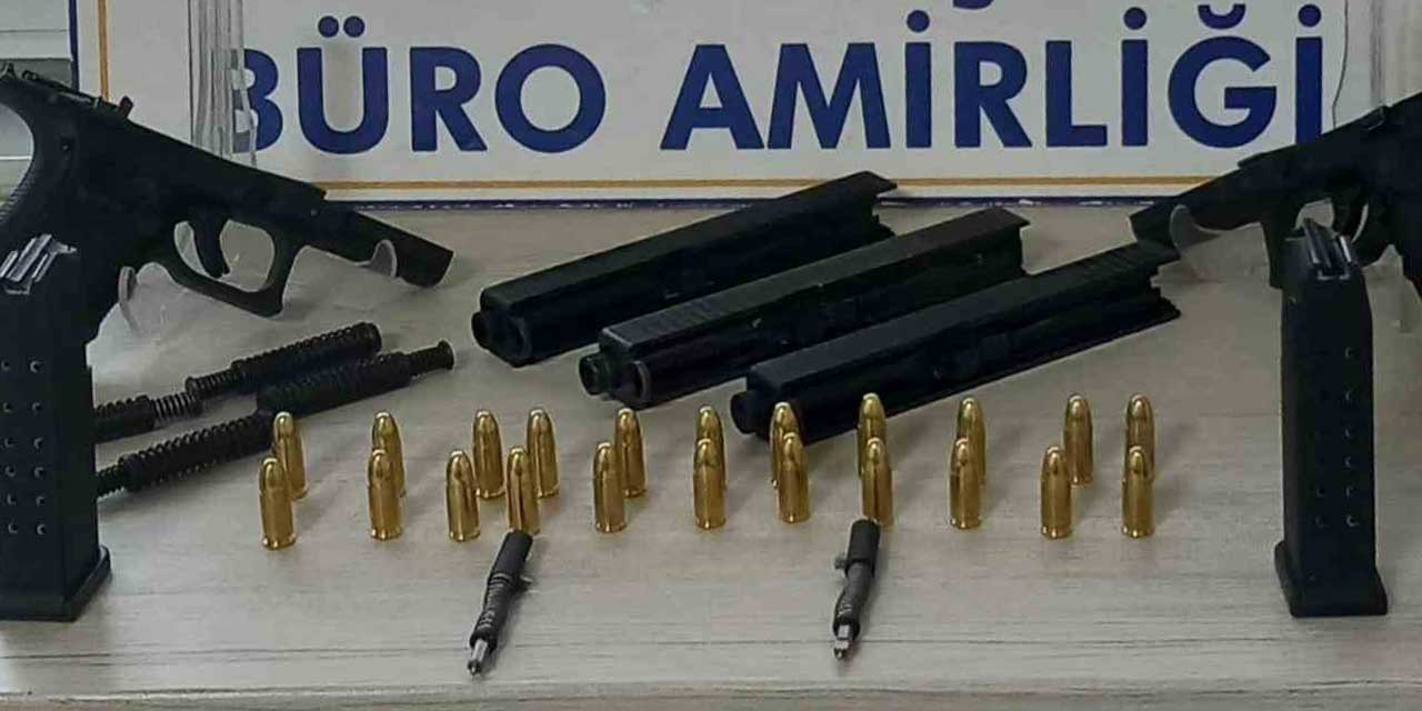 Merdiven altı üretime polis engeli: Silah parçaları ile yakalanan şüpheli tutuklandı