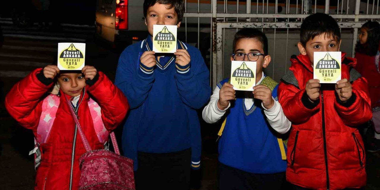 Ankara Büyükşehir'den sabah karanlığına reflektörlü çözüm