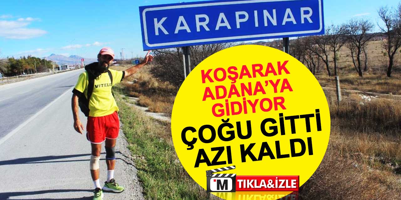 Koşarak Adana'ya giden Fransız Claude Cazes, Konya'dan geçti