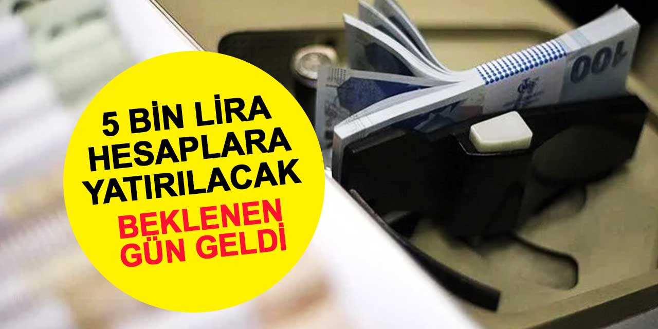 Çalışan emeklilerin beklediği gün geldi! 5 bin lira hesaplara yatırılacak