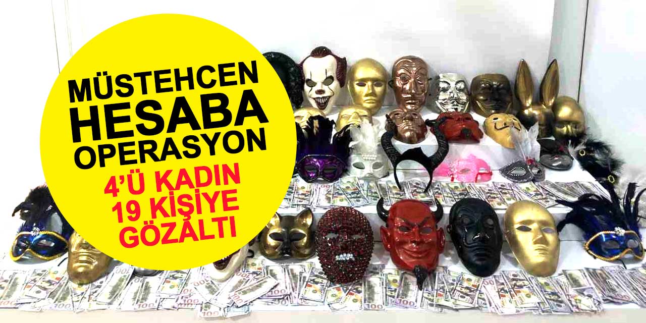 Konya dahil 8 ilde 'Fergio House' hesabından müstehcen paylaşım yapan 4'ü kadın 19 kişiye gözaltı