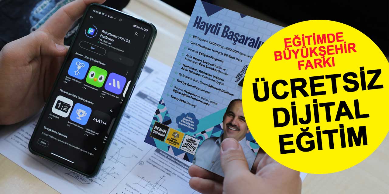 Konya Büyükşehir Belediyesi’nden 12. Sınıf Öğrencilerine YKS’ye Hazırlık İçin Dijital Eğitim Platformu