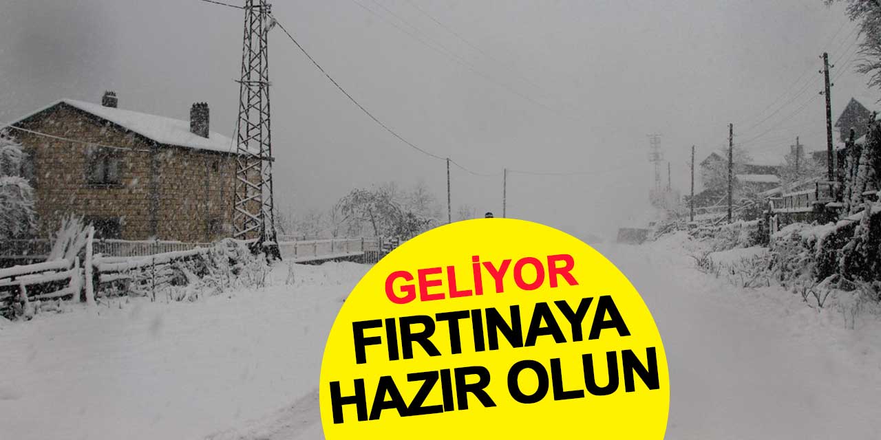 Konya'da 10 Ocak'ta kar fırtınası bekleniyor