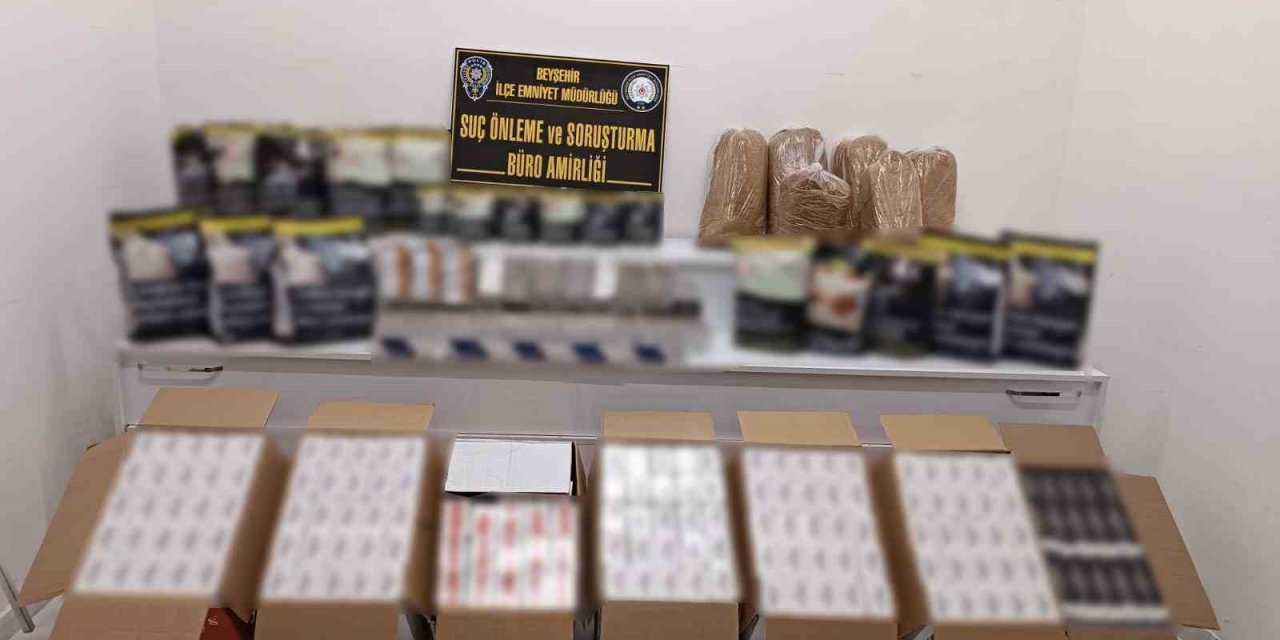 Beyşehir'de Kaçak Tütün Operasyonu: Binlerce Bandrolsüz Ürün Ele Geçirildi