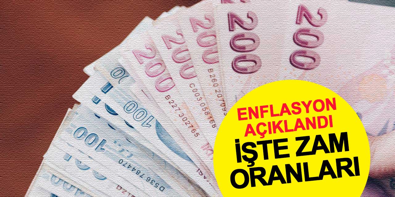 Enflasyon açıklandı: Memur ve emekli maaşları belli oldu
