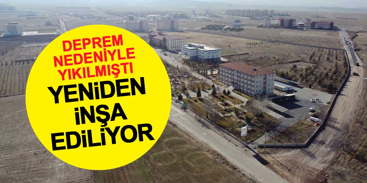 Ereğli'de yıkılan meslek yüksekokulu yeniden inşa ediliyor! Ne zaman tamamlanacak?