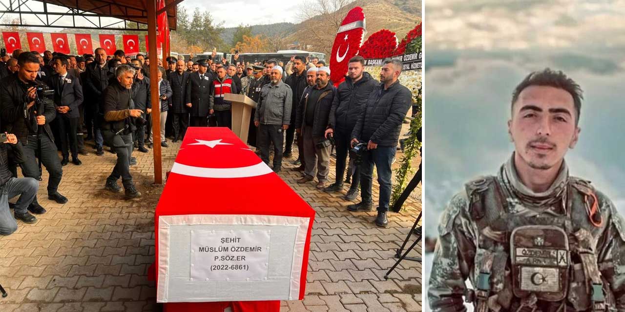 Kahramanmaraşlı şehit Müslüm Özdemir son yolculuğuna uğurlandı