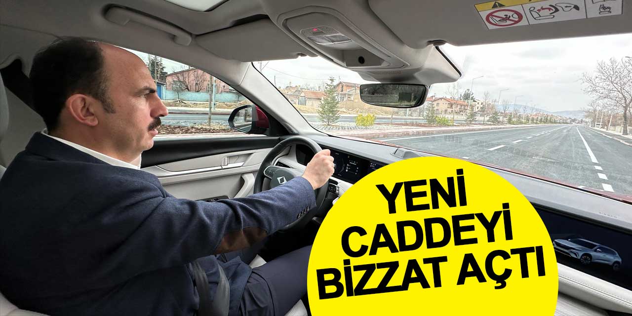 Başkan Altay, Necmettin Erbakan Caddesi'nin 3. etabını TOGG'la bizzat açtı