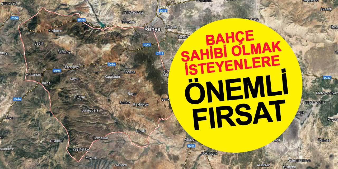 Konya'da bahçe sahibi olmak isteyenlere önemli fırsat