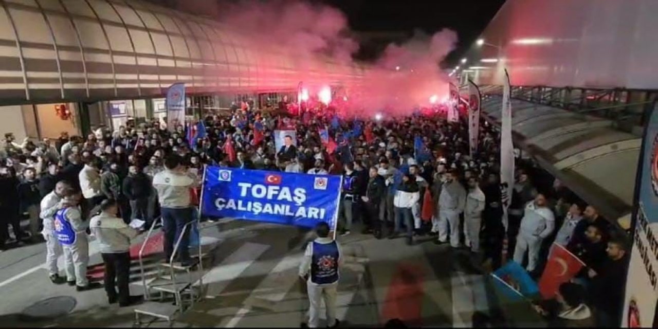 Tofaş’ta davullu zurnalı zam sevinci