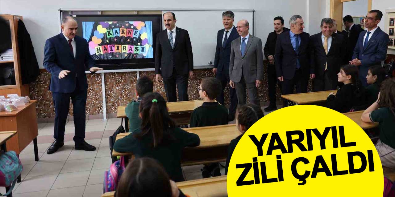 Konya’da 484 bin 500 öğrenci için yarıyıl zili çaldı