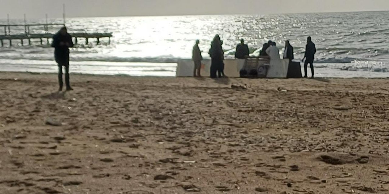 Serik sahilinde kıyıya vurmuş kadın cesedi bulundu