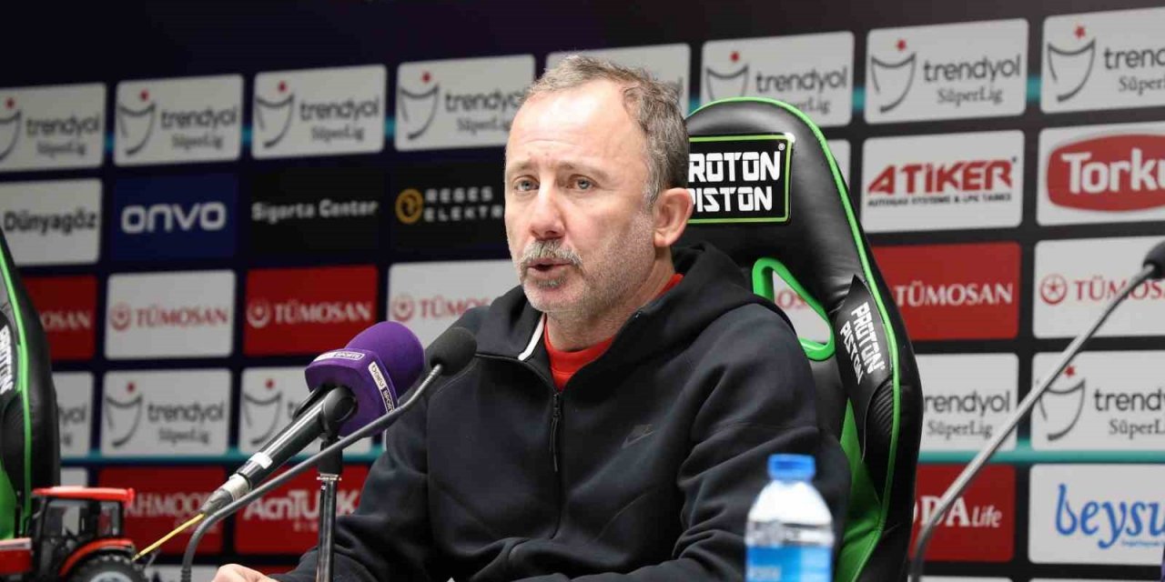 Sergen Yalçın Konyaspor maçını yorumladı: Kaybetmemek sevindirici