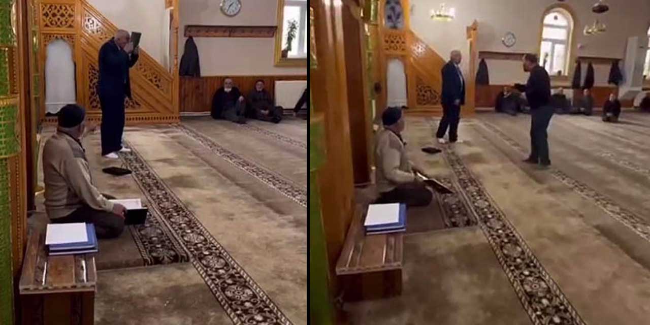 Kuran-ı Kerim’e ayağıyla basan başkan adayı gözaltına alındı