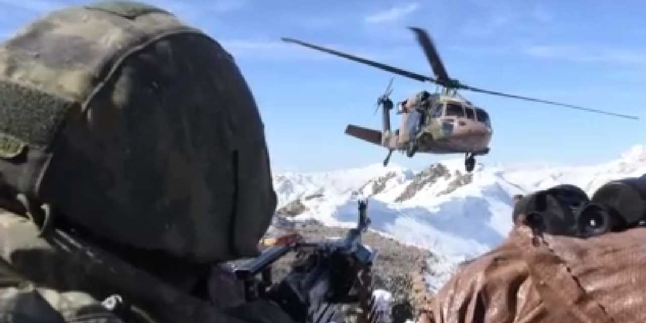 Milli Savunma Bakanlığı zorlu şartlarda görev yapan Mehmetçiği paylaştı