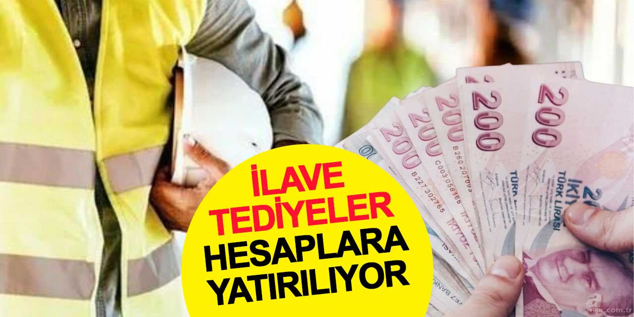 Kamu işçilerine yapılacak ek ödemeler hesaplara yatırılıyor