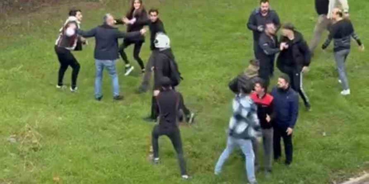 Sevgilisinin gözü önünde darp edildi