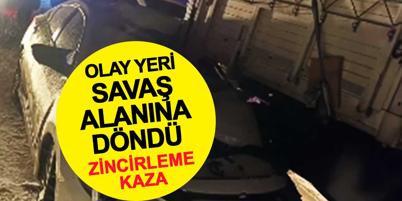 Konya'da zincirleme kaza: Çok sayıda ekip sevk edildi