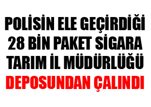 Depodan kaçak sigara çalan 4 kişi yakalandı