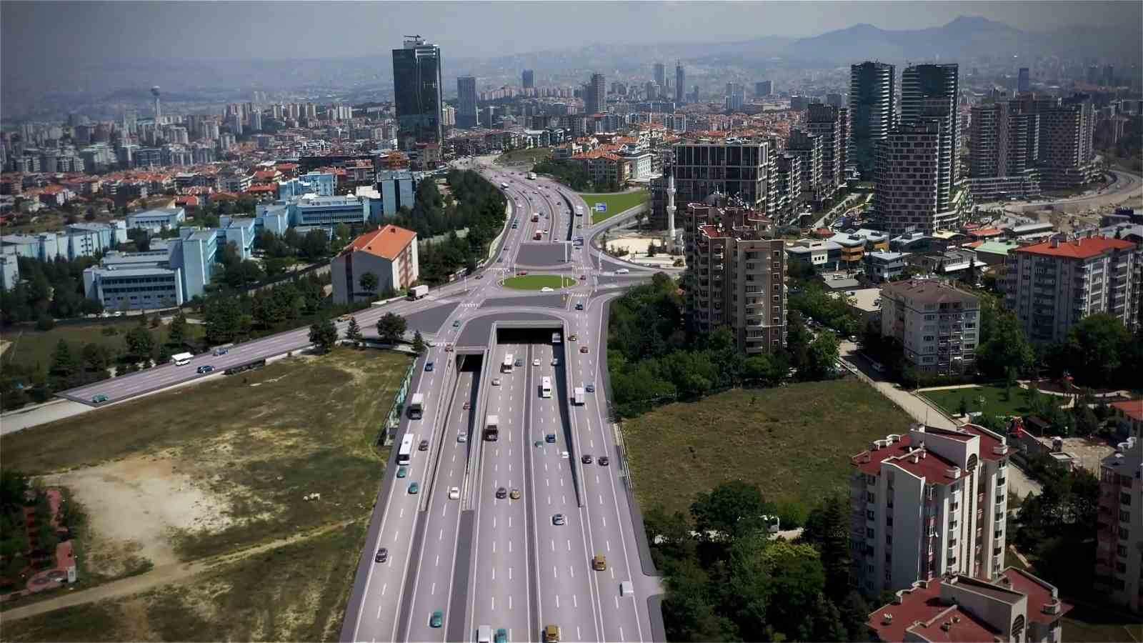 Ankara'da Turan Güneş Bulvarı'na Yeni Köprülü Kavşak