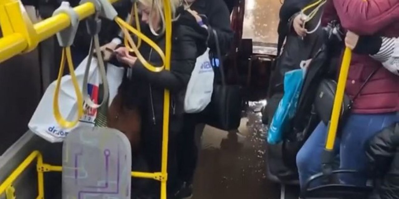 Su dolu alt geçitte korku dolu anlar