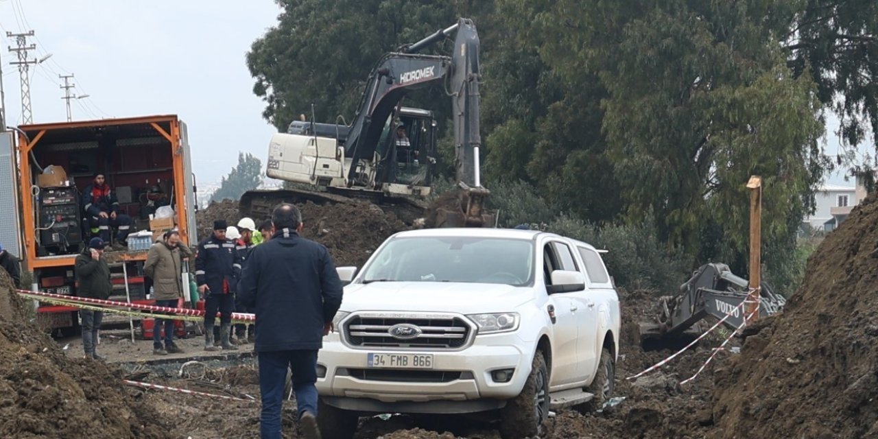 Doğalgaz borusu patladı, sızan gaz böyle görüntülendi