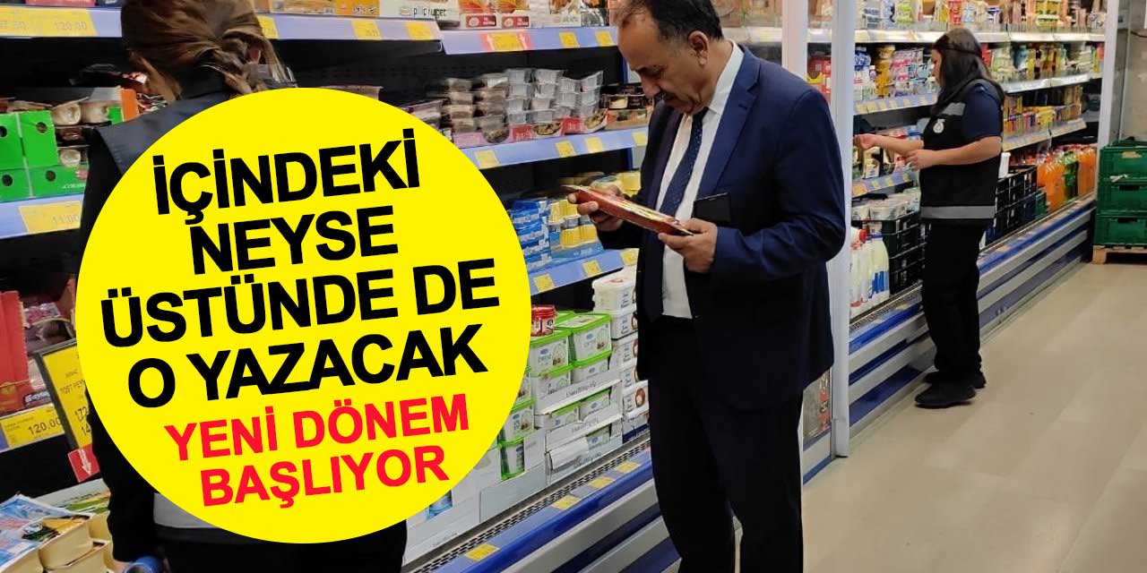 Marketlerde yeni dönem! İçindeki neyse üstünde de o yazacak