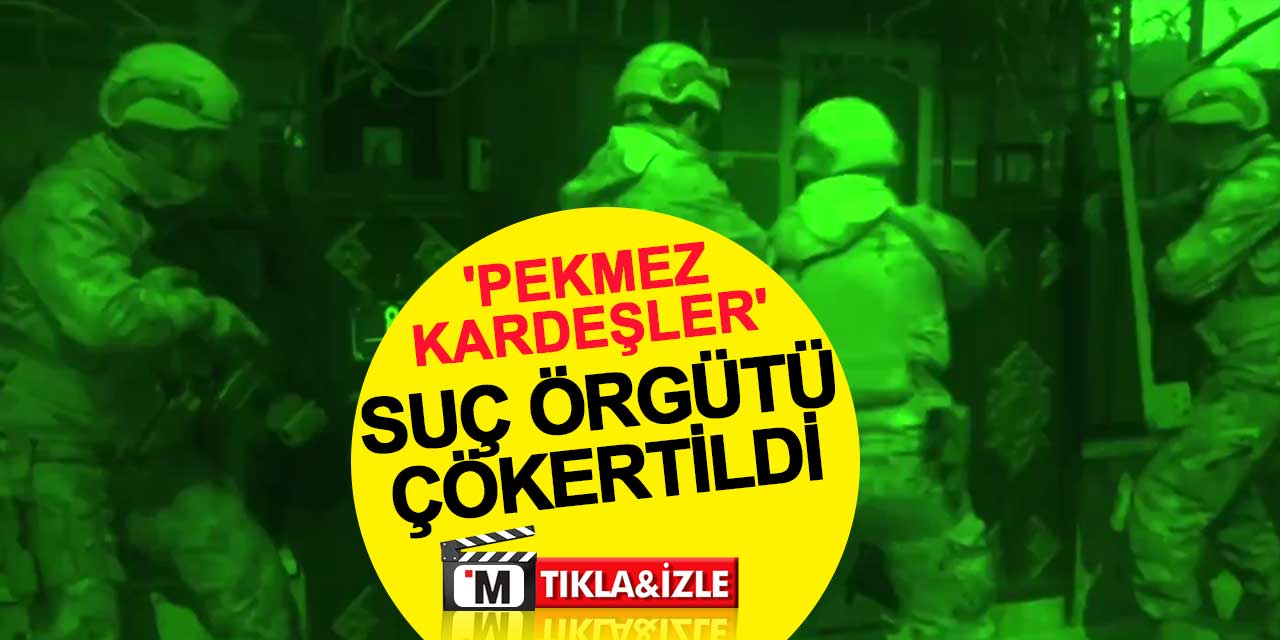 'Pekmez Kardeşler' suç örgütü çökertildi