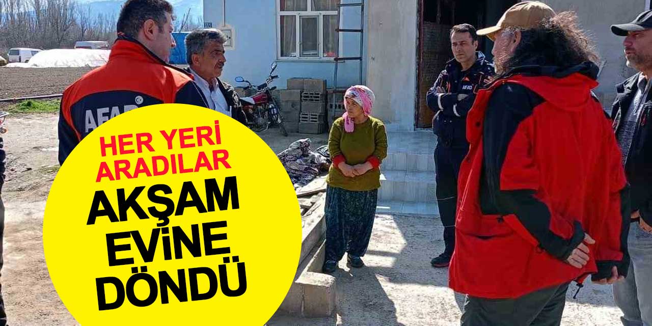 Konya'da arama çalışmaları kayıp şahıs eve dönünce sona erdi