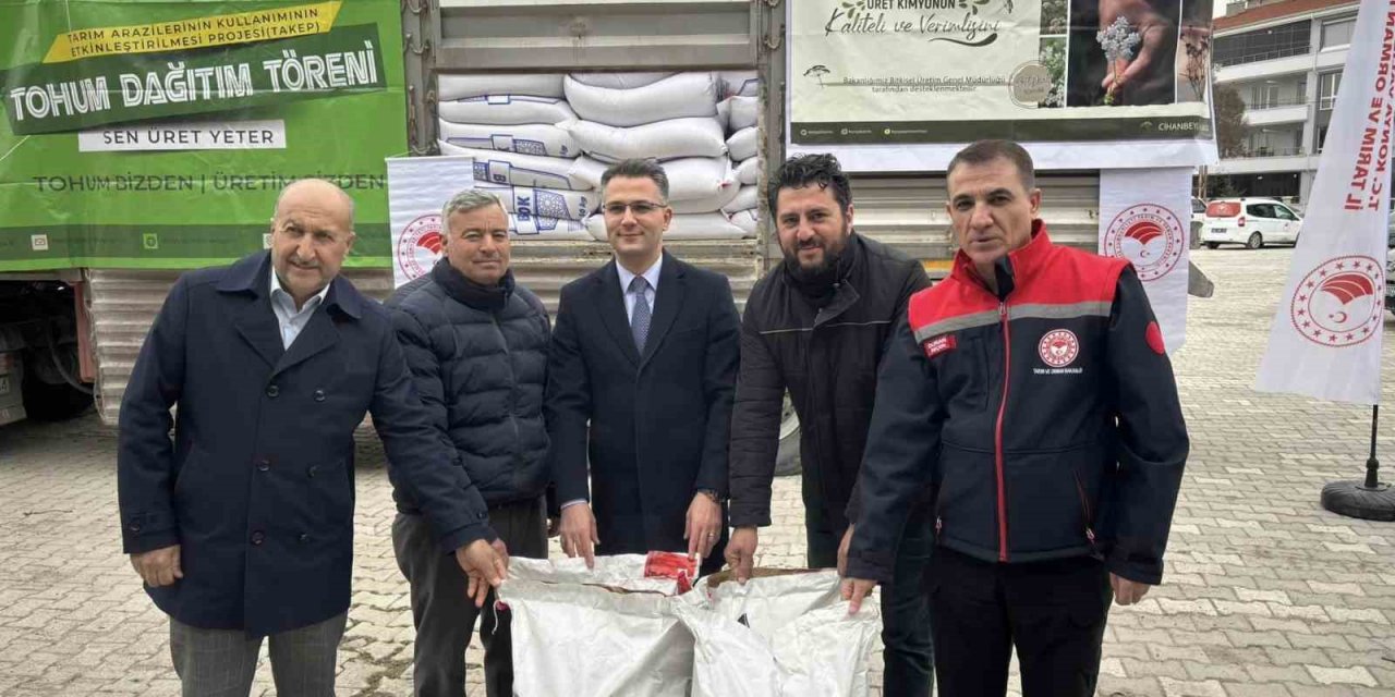 Kulu’da sertifikalı kimyon ve mercimek tohumu dağıtıldı
