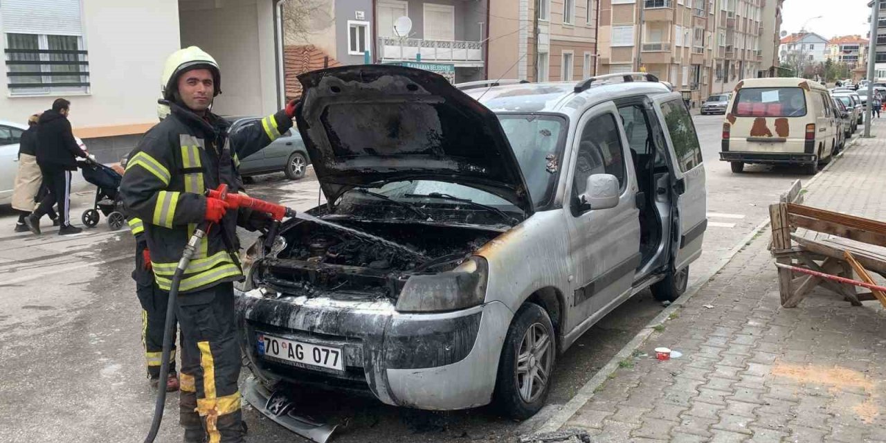 Pazara gitti, dönene kadar aracı yandı