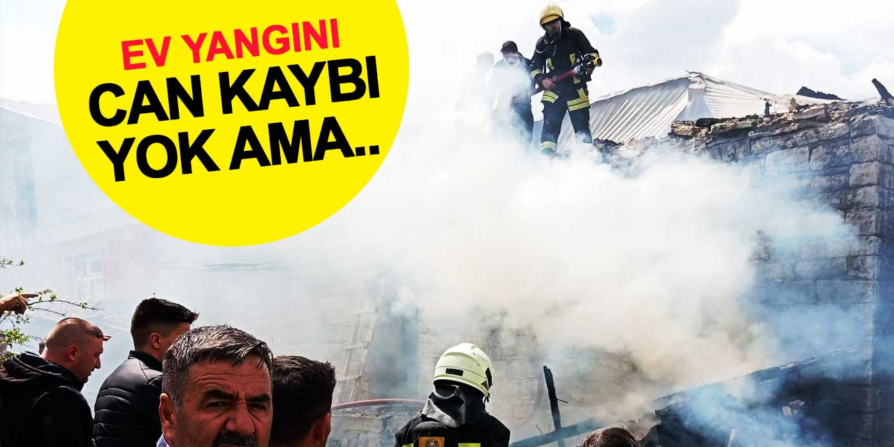 Beyşehir’de ev yangını: Maddi zarar büyük