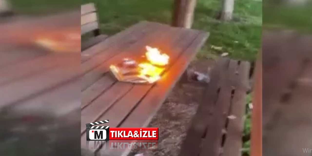 Ateşe attıkları çakmak çocuğun yüzüne patladı