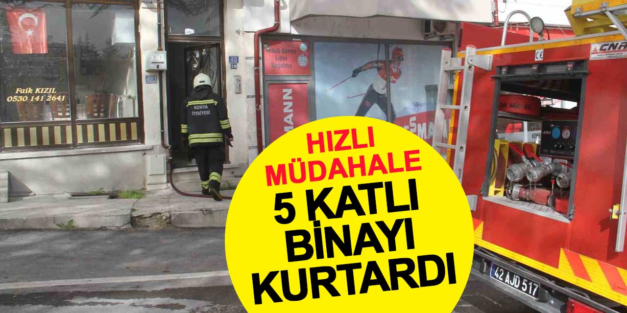 Ekiplerin hızlı müdahalesiyle yangın büyümeden söndürüldü