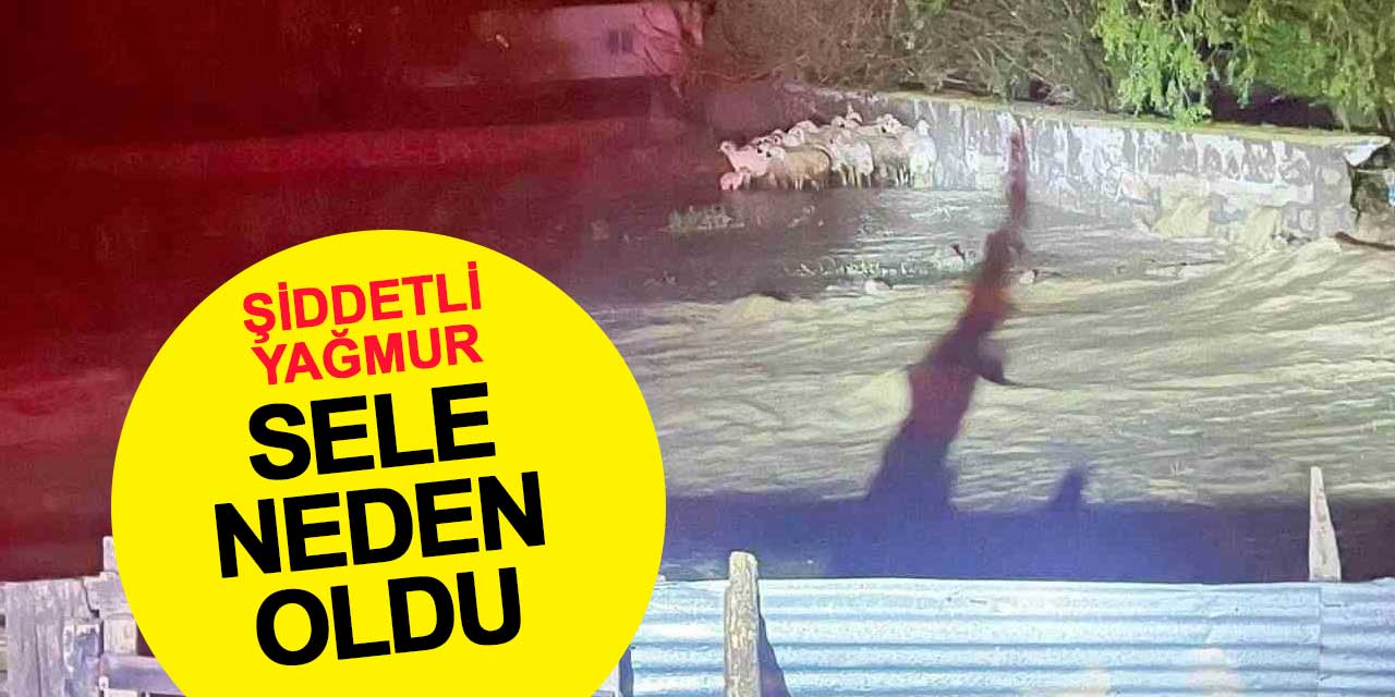 Kulu’da şiddetli yağmur sele neden oldu