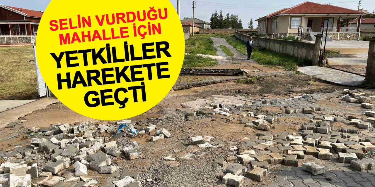 Konya’da selin vurduğu mahalle için yetkililer harekete geçti