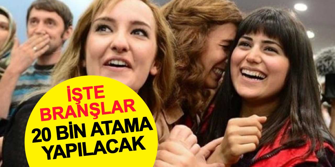 20 bin öğretmen ataması yapılacak: İşte branşlar