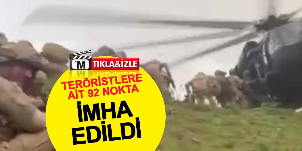 Teröristlere ait 92 mağara, sığınak ve barınma alanı imha edildi