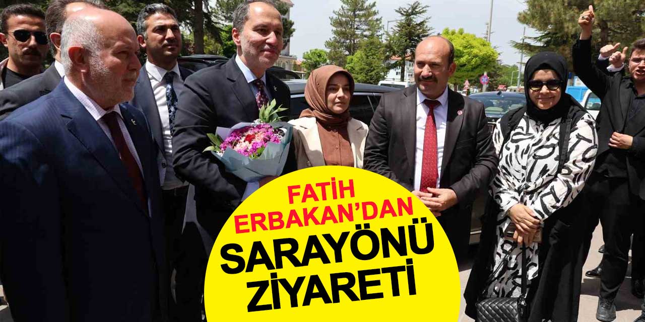 Yeniden Refah Partisi Lideri Fatih Erbakan'dan Sarayönü Belediyesine Ziyaret