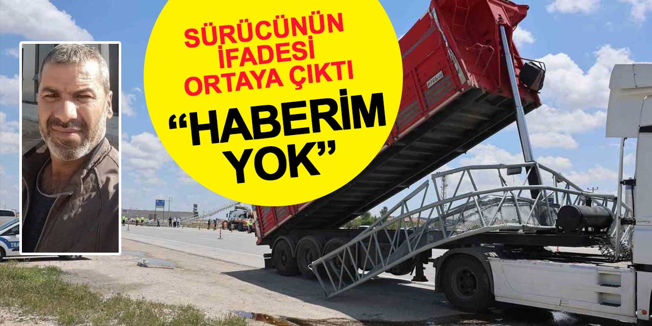 Damperiyle direği deviren tırın sürücüsü: Haberim yok