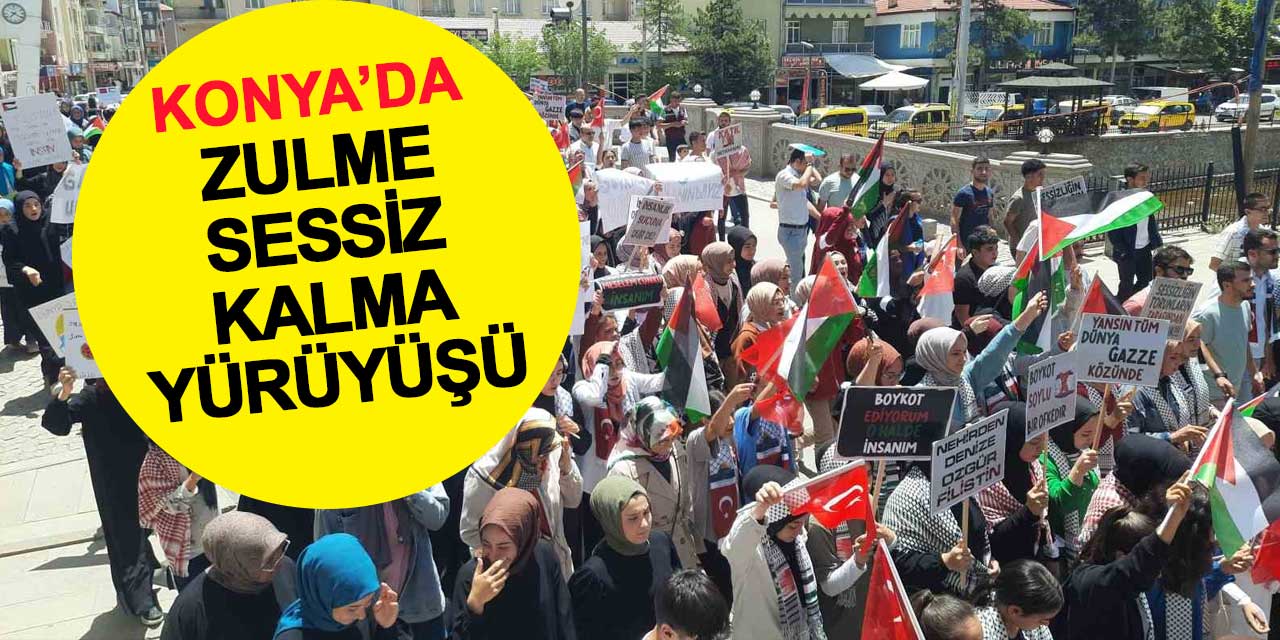 Bozkır'da Zulme Sessiz Kalma Yürüyüşü