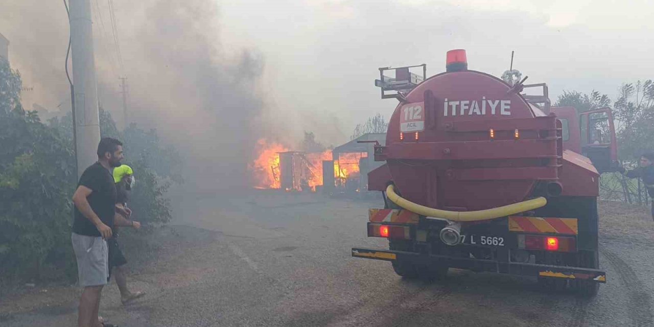 Hurdacıların yaktığı ateş kontrolden çıktı