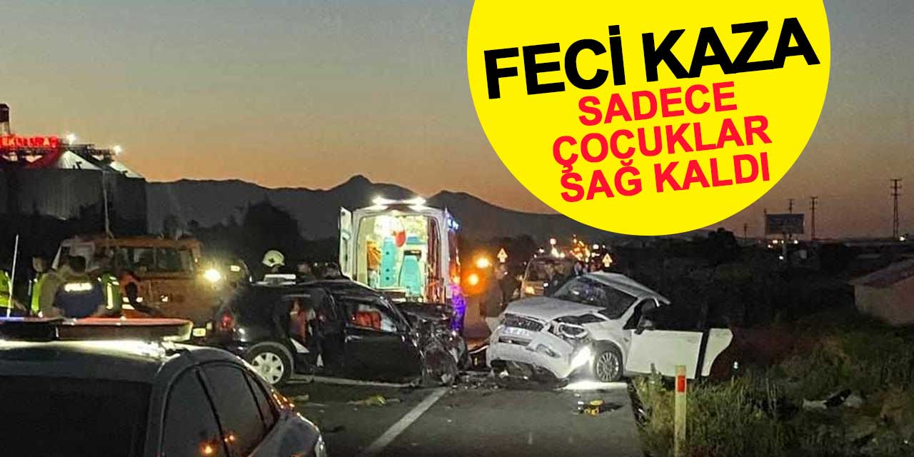 Konya'da gecenin karanlığında feci kaza: Sadece çocuklar sağ kaldı