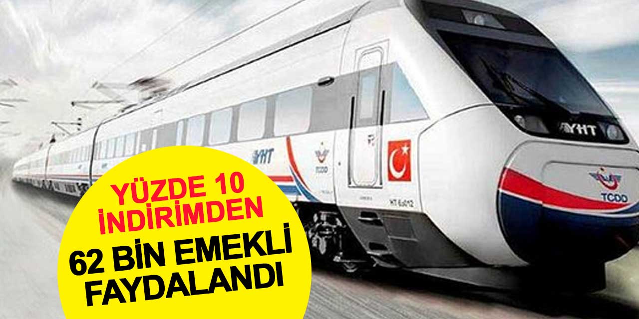 Trenlerde Yüzde 10 İndirimden 62 Bin Emekli Faydalandı