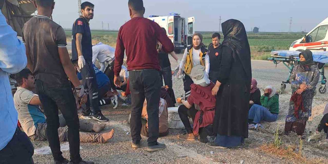 Tarım işçileri tarla yerine hastaneye gitti