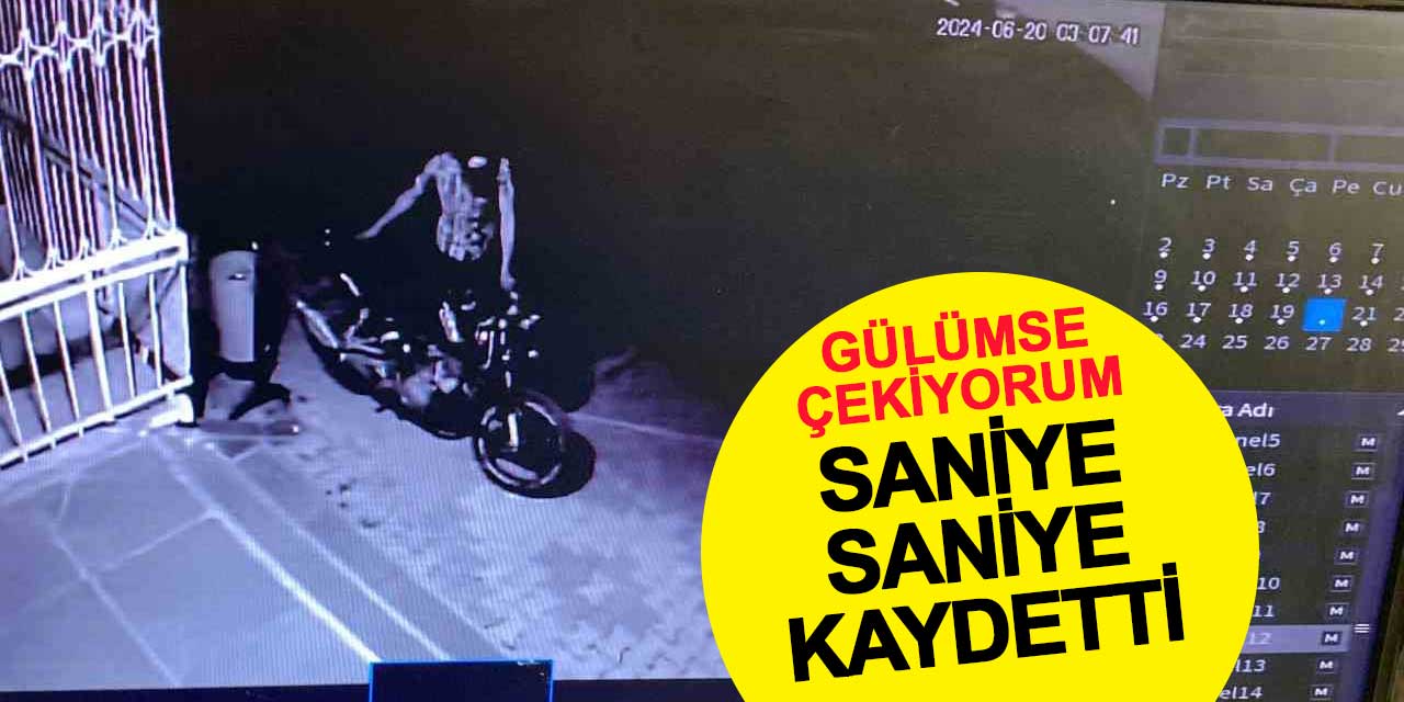 Konya'da Motosiklet Hırsızlığı Güvenlik Kamerasına Yansıdı