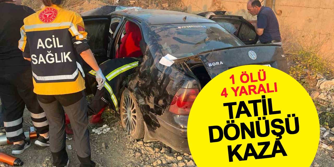 Afyon-Konya yolunda feci kaza: 1 ölü, 4 yaralı