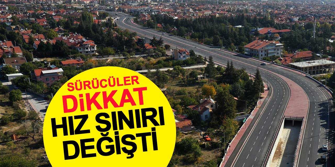 Konya Sultan Abdülhamit Han Caddesi'nde Hız Sınırları Yeniden Belirlendi