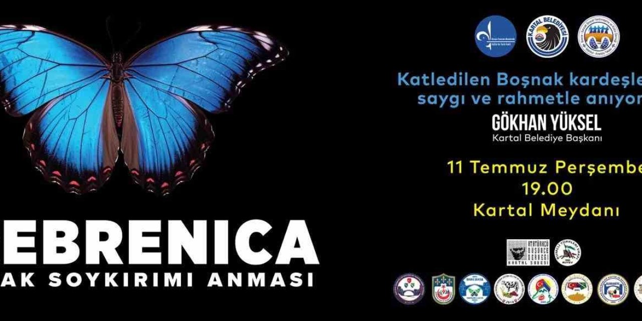 Srebrenitsa Katliamı'nın 29. Yıl Dönümünde Kartal Belediyesi'nden Anma Programı